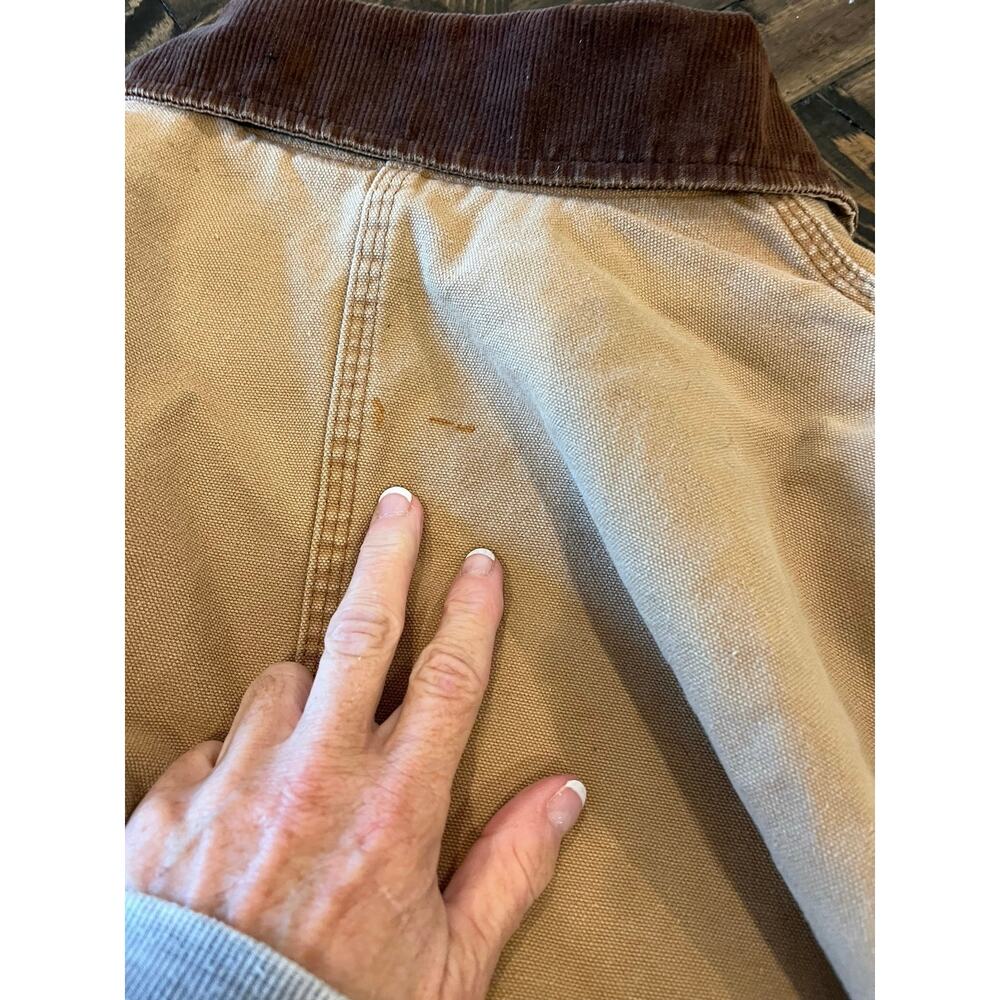 Vtg Dickies Barn Chore Jacket Blanket Lined Men XL Canvas Duck Tan Streetwear - Picture 8 of 15